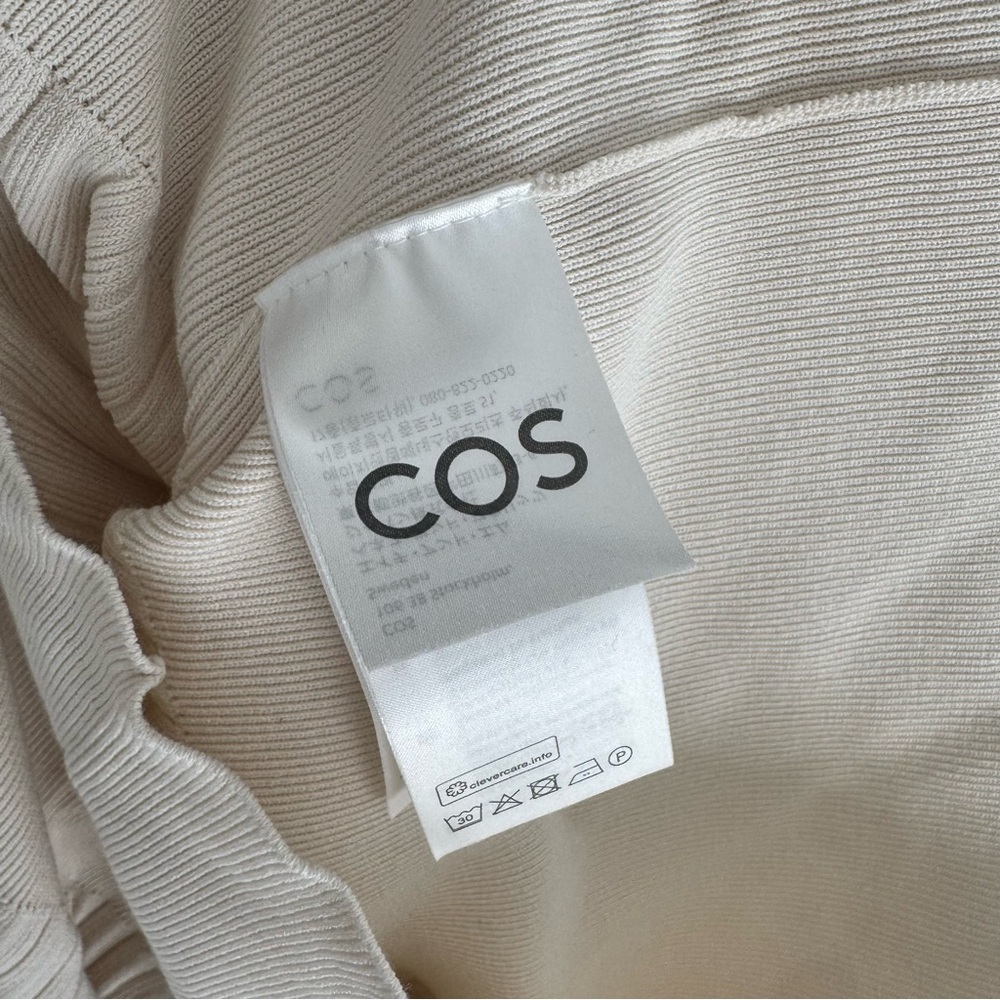 COS Off-White Ribbed Knit Top - Picture 6 of 6